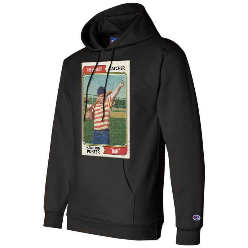 The Sandlot Ham Porter Baseball Card Champion Hoodie by lyxellseradjq | Artistshot