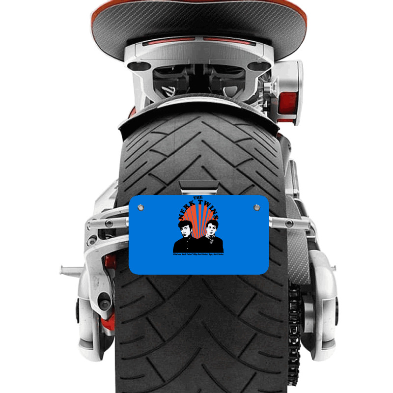 The Nerk Twins Motorcycle License Plate | Artistshot