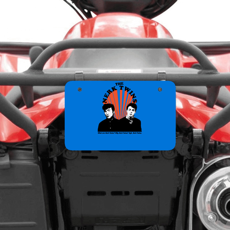 The Nerk Twins Atv License Plate | Artistshot