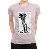 The Hermit Tarot Card   Major Arcana   Fortune Tel Ladies Fitted T-shirt | Artistshot