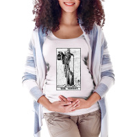 The Hermit Tarot Card   Major Arcana   Fortune Tel Maternity Scoop Neck T-shirt | Artistshot