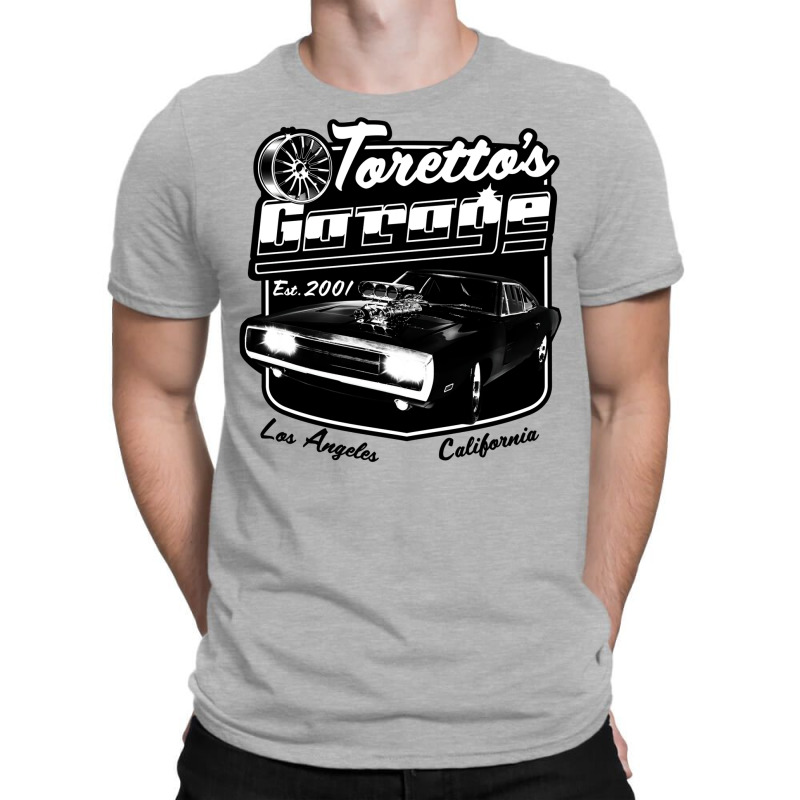 Toretto's Garage   Los Angeles T-Shirt by megannukunug | Artistshot