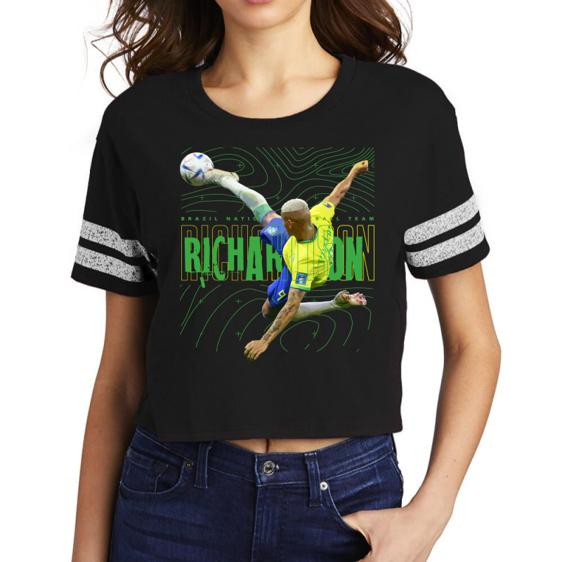 Richarlison Brazil Scorecard Crop Tee by tonchibenaja | Artistshot