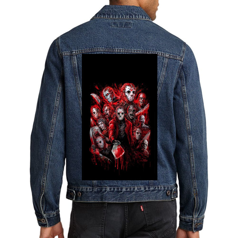 Jason Voorhees (many Faces Of) Men Denim Jacket | Artistshot