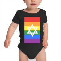 Jewish Lgbt+ Pride Flag Baby Bodysuit | Artistshot