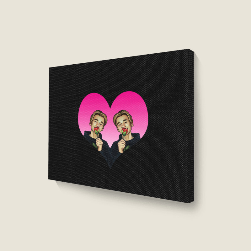 I Love You Marcus And Martinus My Valentine Day Landscape Canvas Print | Artistshot