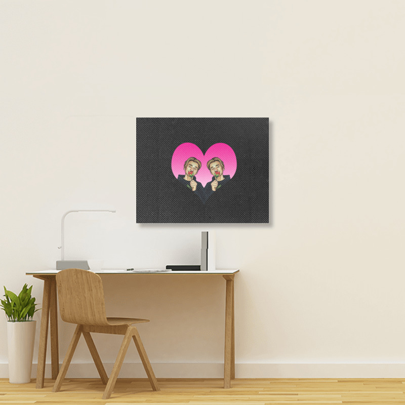 I Love You Marcus And Martinus My Valentine Day Landscape Canvas Print | Artistshot