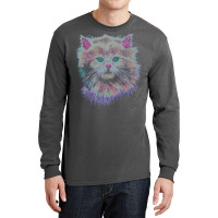 Hip 80s Crazy Lady Retro Cat Long Sleeve Shirts | Artistshot