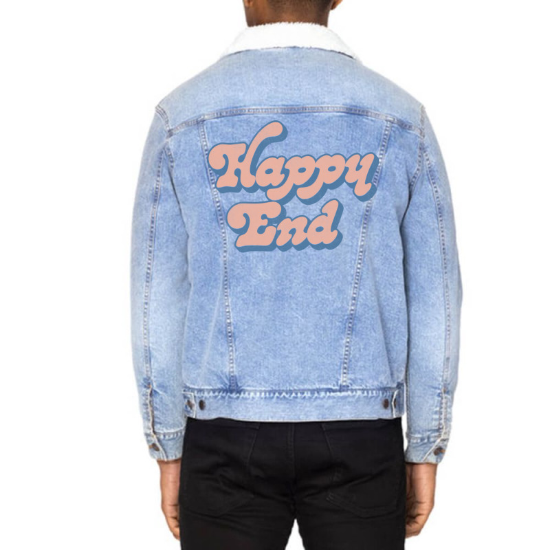 Happy End Unisex Sherpa-Lined Denim Jacket by jepthabaabiw | Artistshot