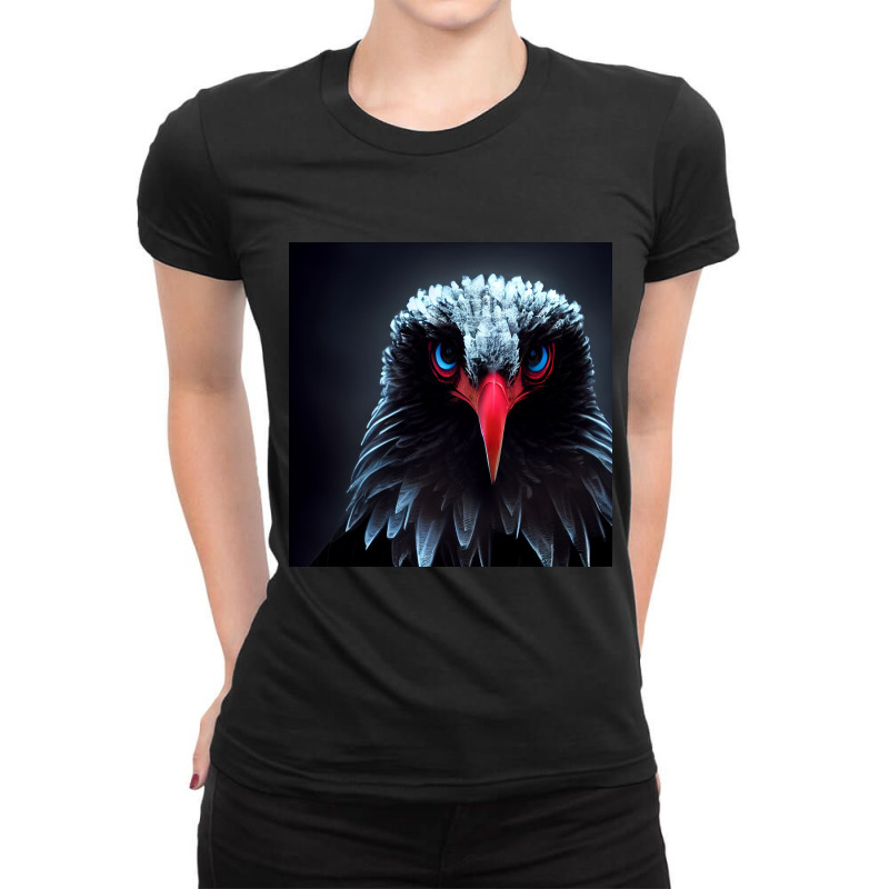 Sharp Gaze Of The Eagle Eyes 477 Ladies Fitted T-Shirt by Creative Corner | Artistshot