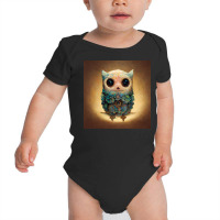 This Happy Owl 55 Baby Bodysuit | Artistshot