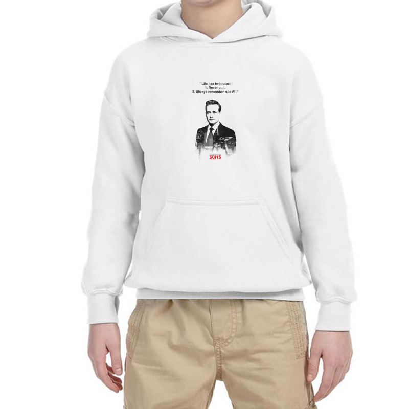 Harvey Quotes   Life Has Two Rules Youth Hoodie by Ameduw | Artistshot