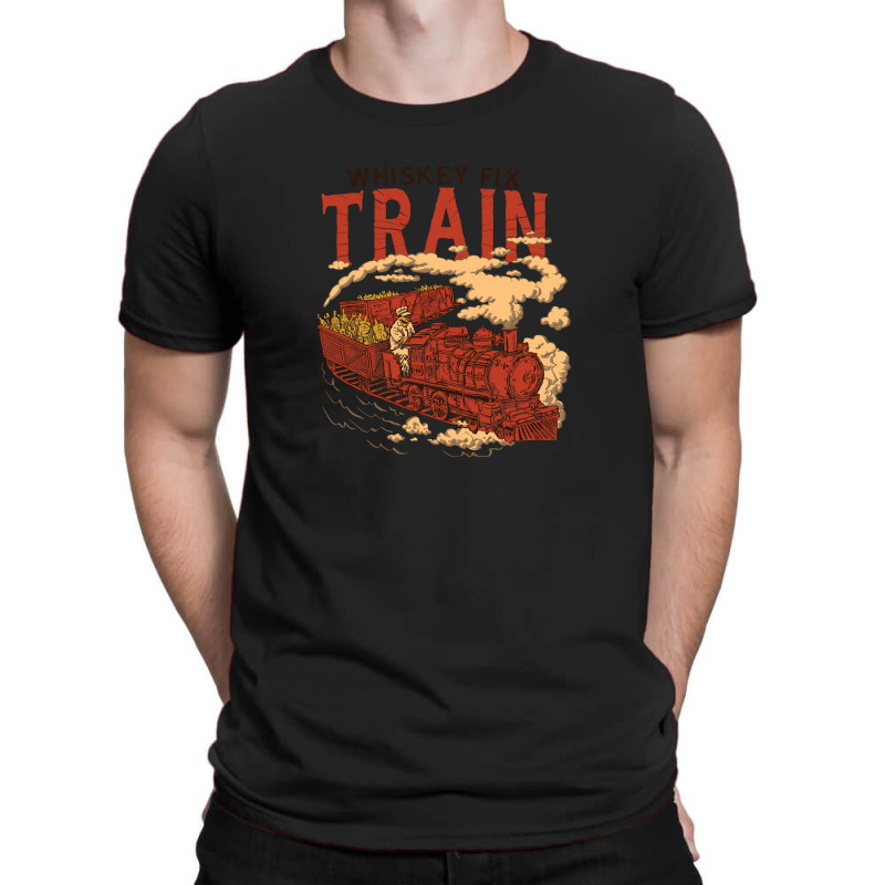 Whiskey Train T-Shirt by trustedart | Artistshot