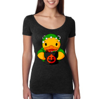 Dinosaur Rubber Duck Nature Women's Triblend Scoop T-shirt | Artistshot