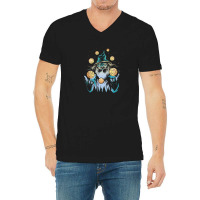 Wizard Juggling Plane V-neck Tee | Artistshot