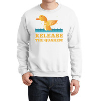 Quack Release The Quaken Blau Crewneck Sweatshirt | Artistshot