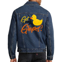 Got Any Grapes The Duck Song Men Denim Jacket | Artistshot