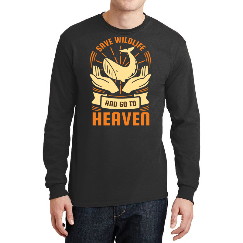 Earth Day Save Wildlife And Go To Heaven Hipster Long Sleeve Shirts by slibobatrouzn | Artistshot