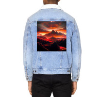 Sunset Time Unisex Sherpa-lined Denim Jacket | Artistshot