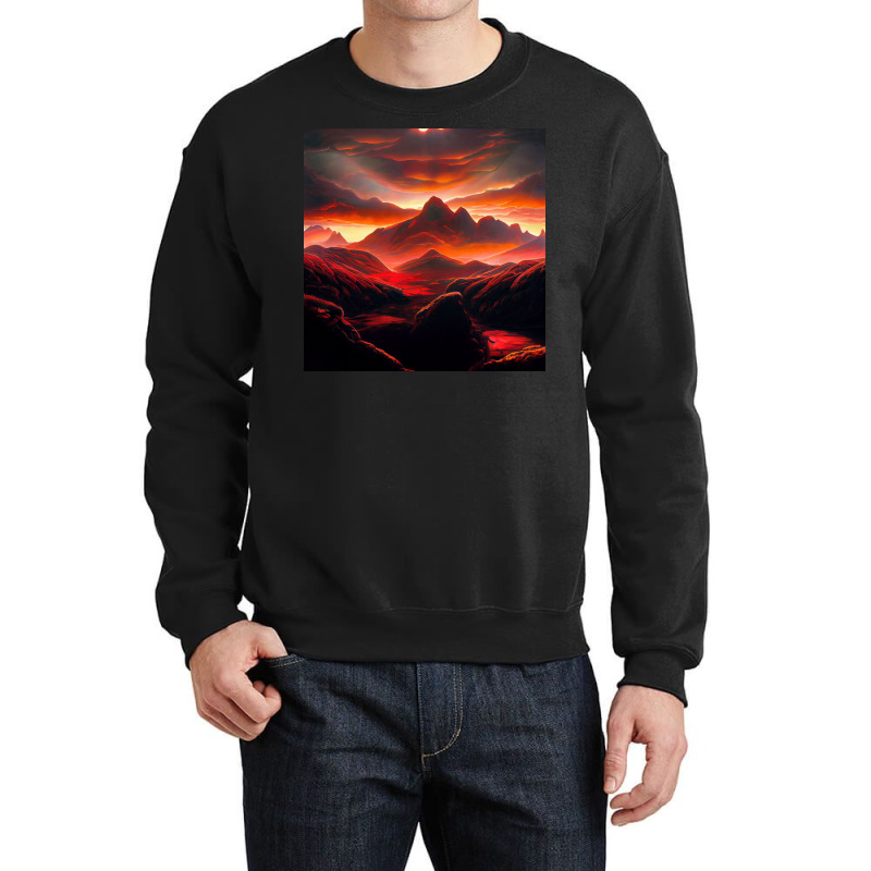 Sunset Time Crewneck Sweatshirt by TheDol | Artistshot