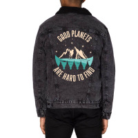 Good Planets Are Hard To Find Retro Unisex Sherpa-lined Denim Jacket | Artistshot