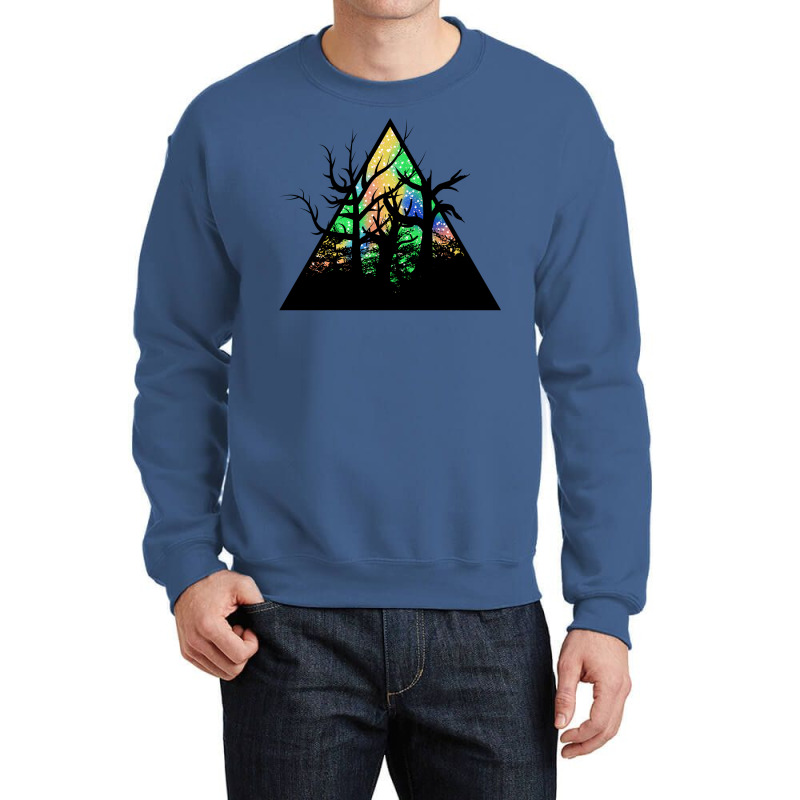 Dead Forest Aurora Hipster Crewneck Sweatshirt | Artistshot