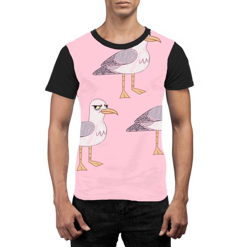 Angry Seagull Bird Bored Birds Funny Quote Graphic T-shirt by houkealgdals | Artistshot