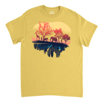 Nature And City Reflection Humor Classic T-shirt | Artistshot