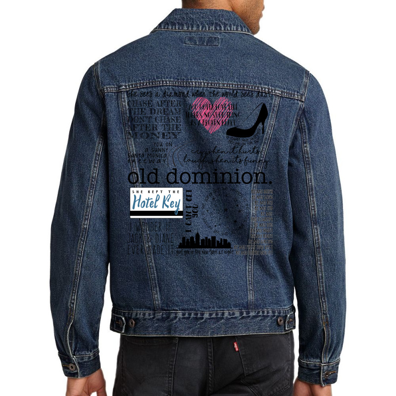 Old Dominion Lyrics Men Denim Jacket by tamrahzeller4 | Artistshot