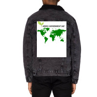 World Environment Day Hippie Unisex Sherpa-lined Denim Jacket | Artistshot