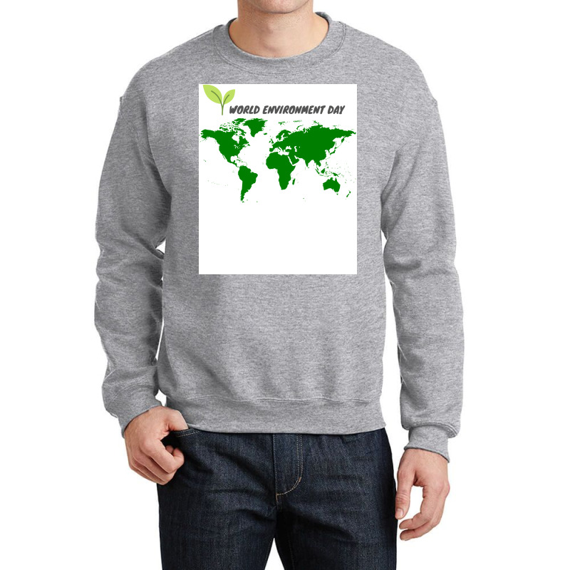 World Environment Day Hippie Crewneck Sweatshirt | Artistshot