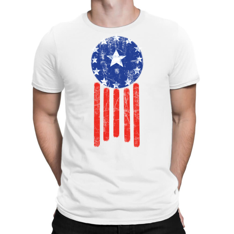 Old World American Flag T-shirt | Artistshot