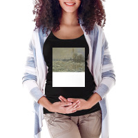 The Breakup Of The Ice Claude Monet Maternity Scoop Neck T-shirt | Artistshot