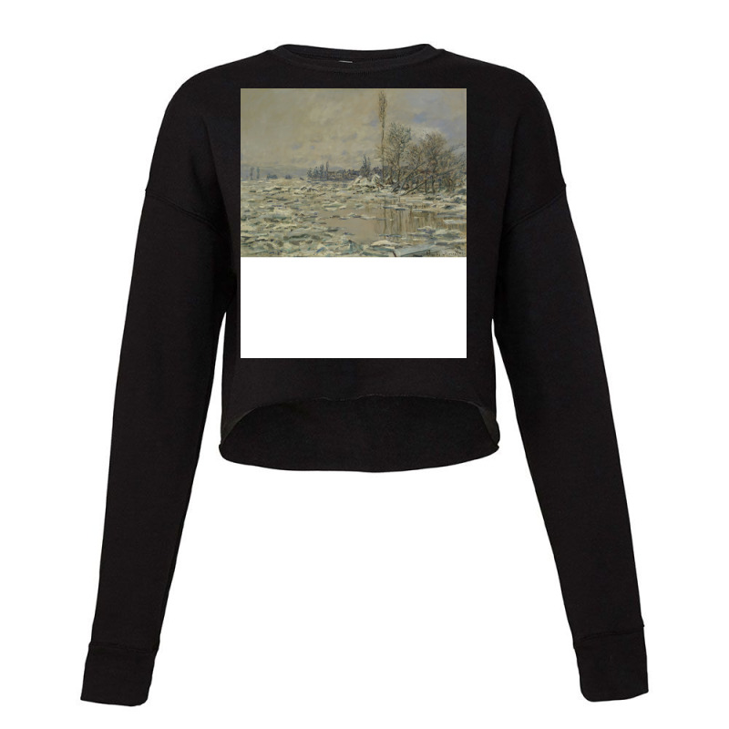 The Breakup Of The Ice Claude Monet Cropped Sweater by nalanjnke8 | Artistshot