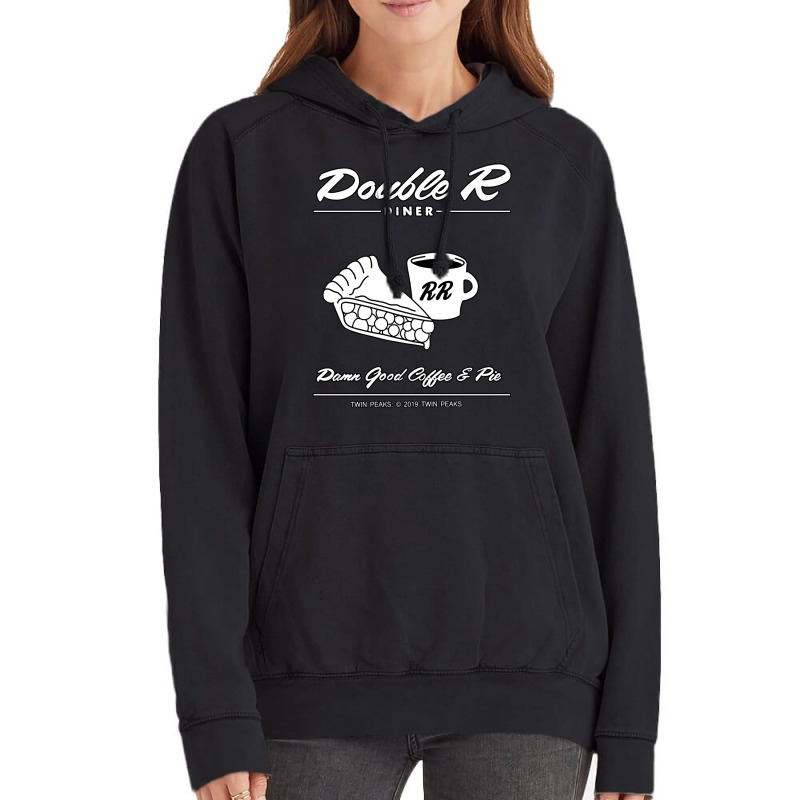 Double R Diner   Twin Peaks 2 Vintage Hoodie | Artistshot