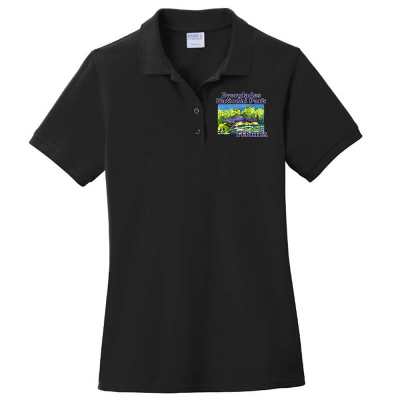 Everglades National Park Florida Retro Ladies Polo Shirt by brenzanohi | Artistshot