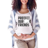 Protect Our Friends Polar Bear Cool Maternity Scoop Neck T-shirt | Artistshot