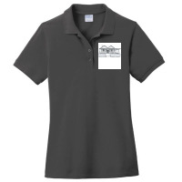 Australian Brick Homestead Old House Pen Ink Greys Ladies Polo Shirt | Artistshot