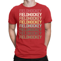 Colorful Text Field Hockey Vintage T-shirt | Artistshot