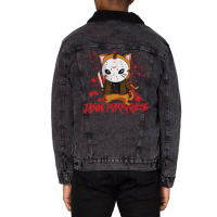 Jason Purrrhees Unisex Sherpa-lined Denim Jacket | Artistshot