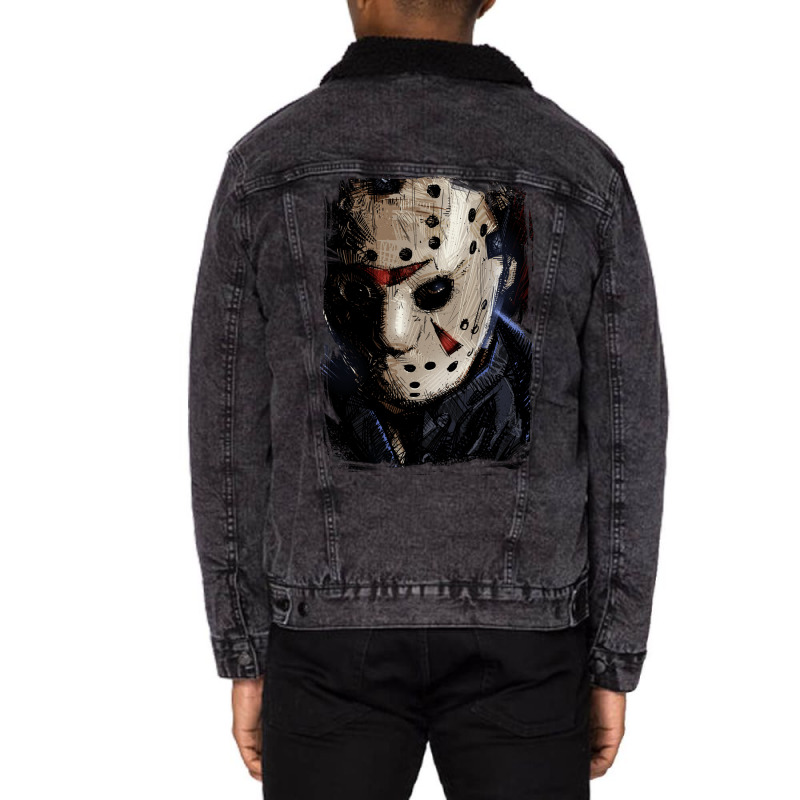 Jason Voorhees Unisex Sherpa-lined Denim Jacket | Artistshot