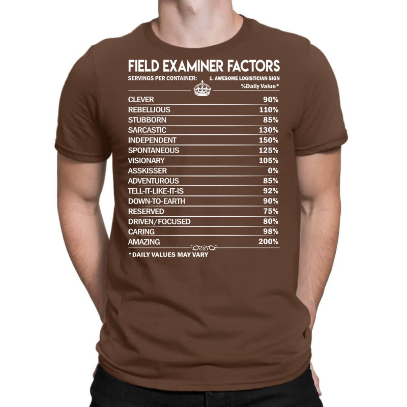 Field Examiner T  Field Examiner Factors Daily Gif T-Shirt by taglusirnuk | Artistshot