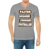 American Football Touchdown Runningback Aesthetic V-neck Tee | Artistshot