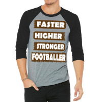 American Football Touchdown Runningback Aesthetic 3/4 Sleeve Shirt | Artistshot