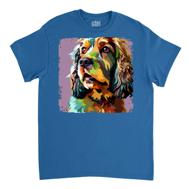 Field Spaniel Pop Art Dog Lover Gifts Girl Classic T-shirt by piltoroseros | Artistshot