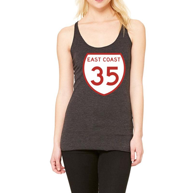 Highway 35 East Coast Racerback Tank by suiittukijo | Artistshot