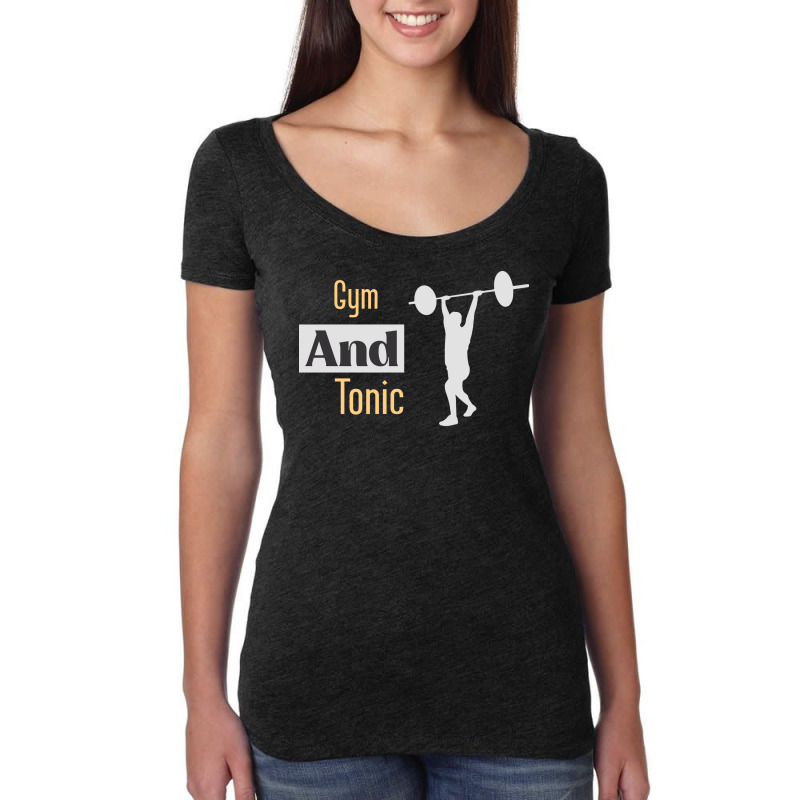 Gym And Tonic Gift Women's Triblend Scoop T-shirt by giladshalato | Artistshot