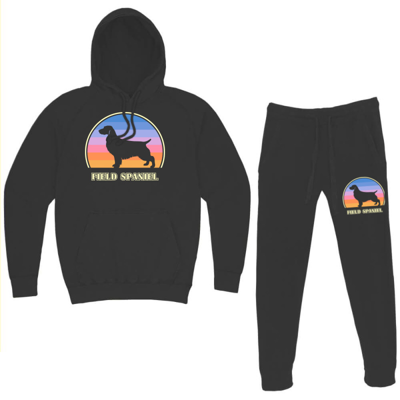 Field Spaniel Vintage Sunset Dog Cute Aesthetic Hoodie & Jogger set by soyefkettieu | Artistshot