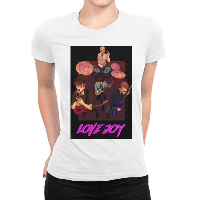 Lovejoy - Minimalist Amateur Concert Ladies Fitted T-Shirt by barnedavid | Artistshot