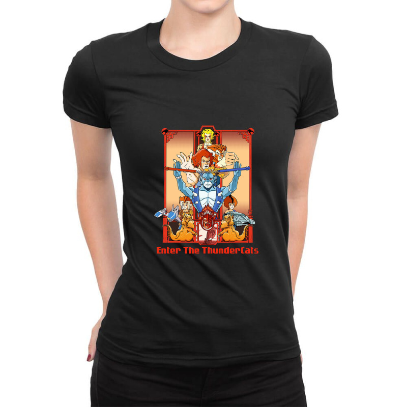 Enter The Thundercats Ladies Fitted T-Shirt by Teresa | Artistshot